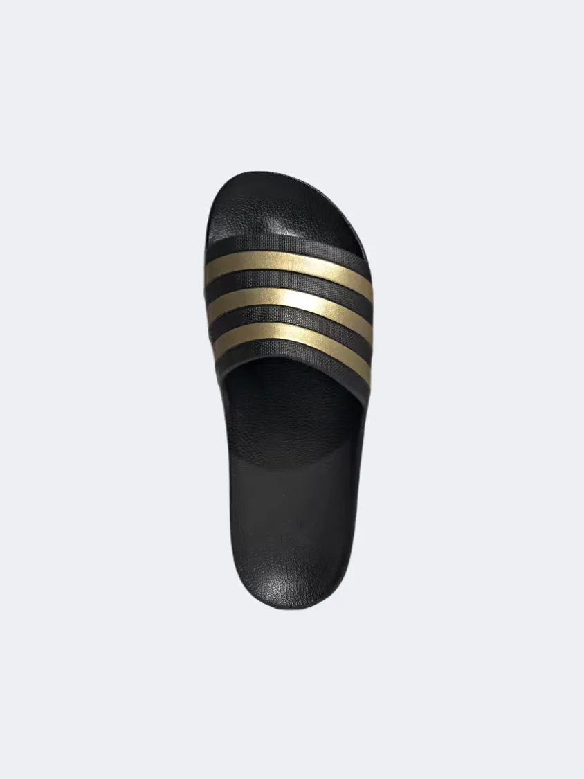 Adidas Adilette Aqua Women Sportswear Slippers Black/Gold