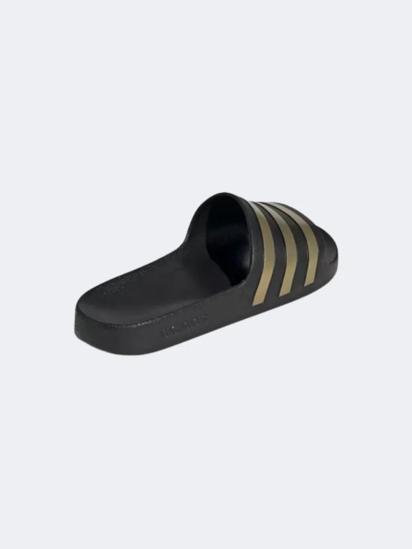 Adidas Adilette Aqua Women Sportswear Slippers Black/Gold