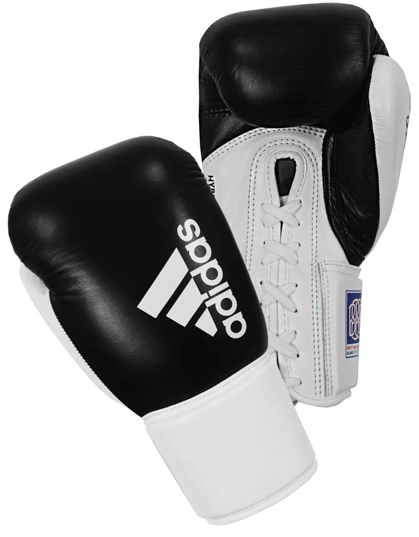 adidas Hybrid 400 Laced Boxing Gloves - BBBC Approved