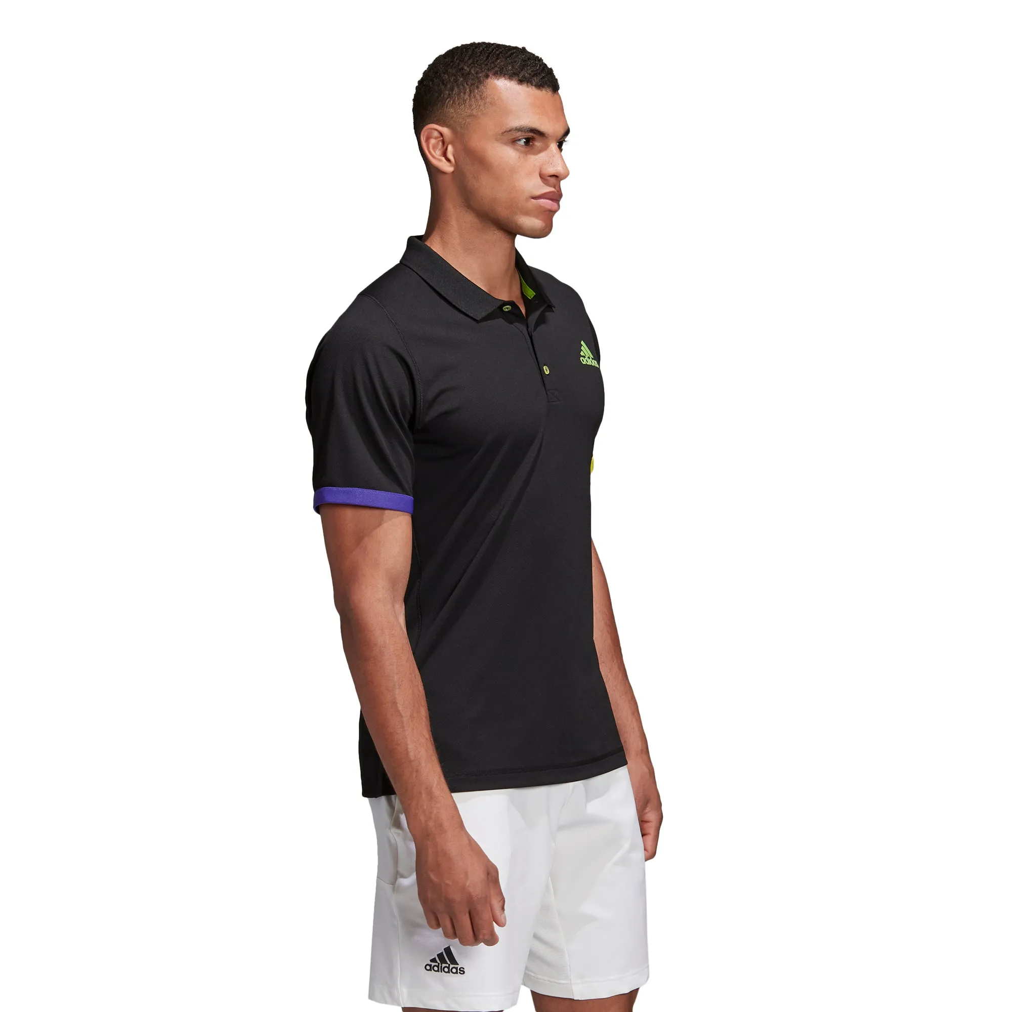 adidas Limited Edition Black Polo Shirt for Men - FI8186