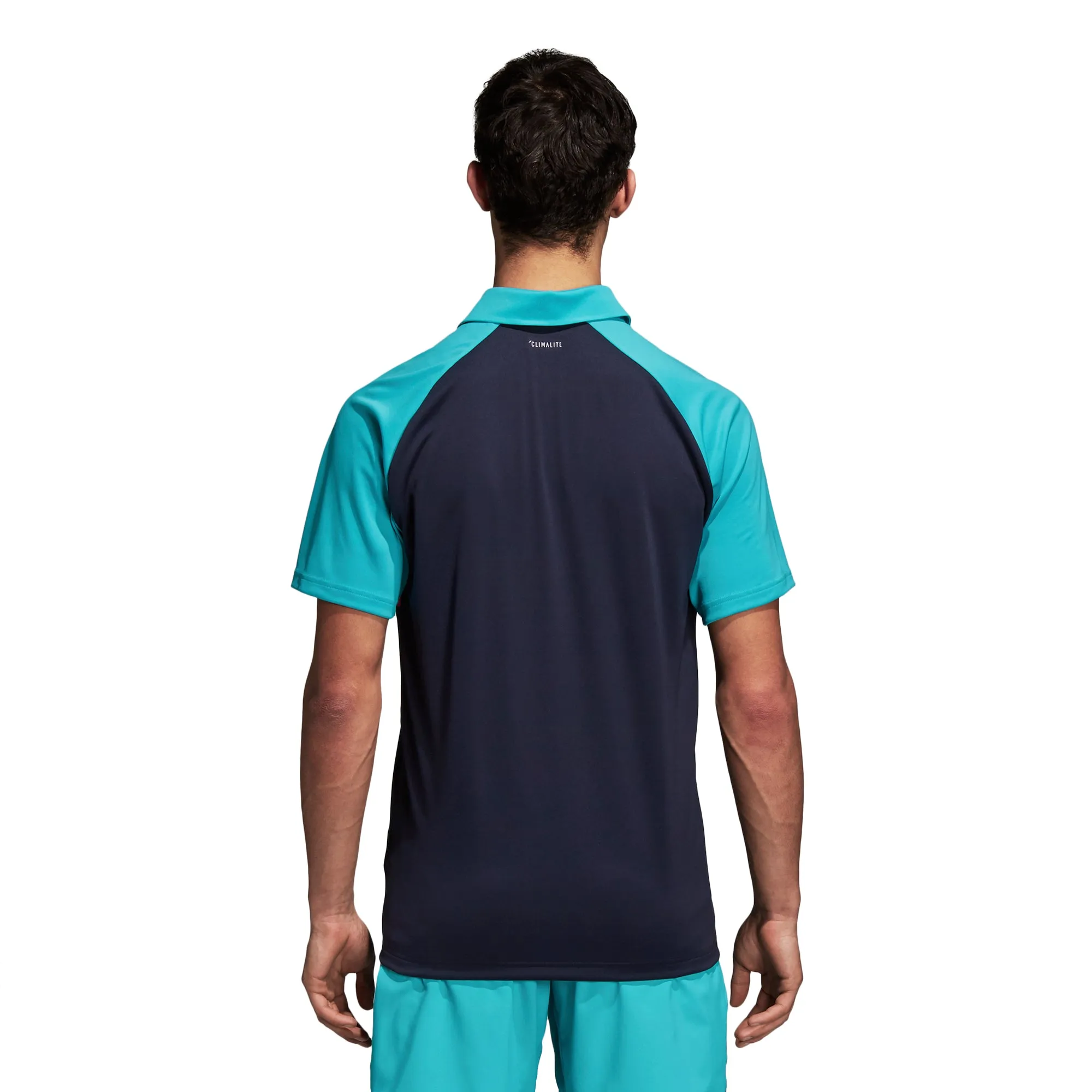 adidas Men's Polo Club - Color Block in Hi-Res Aqua - D98739