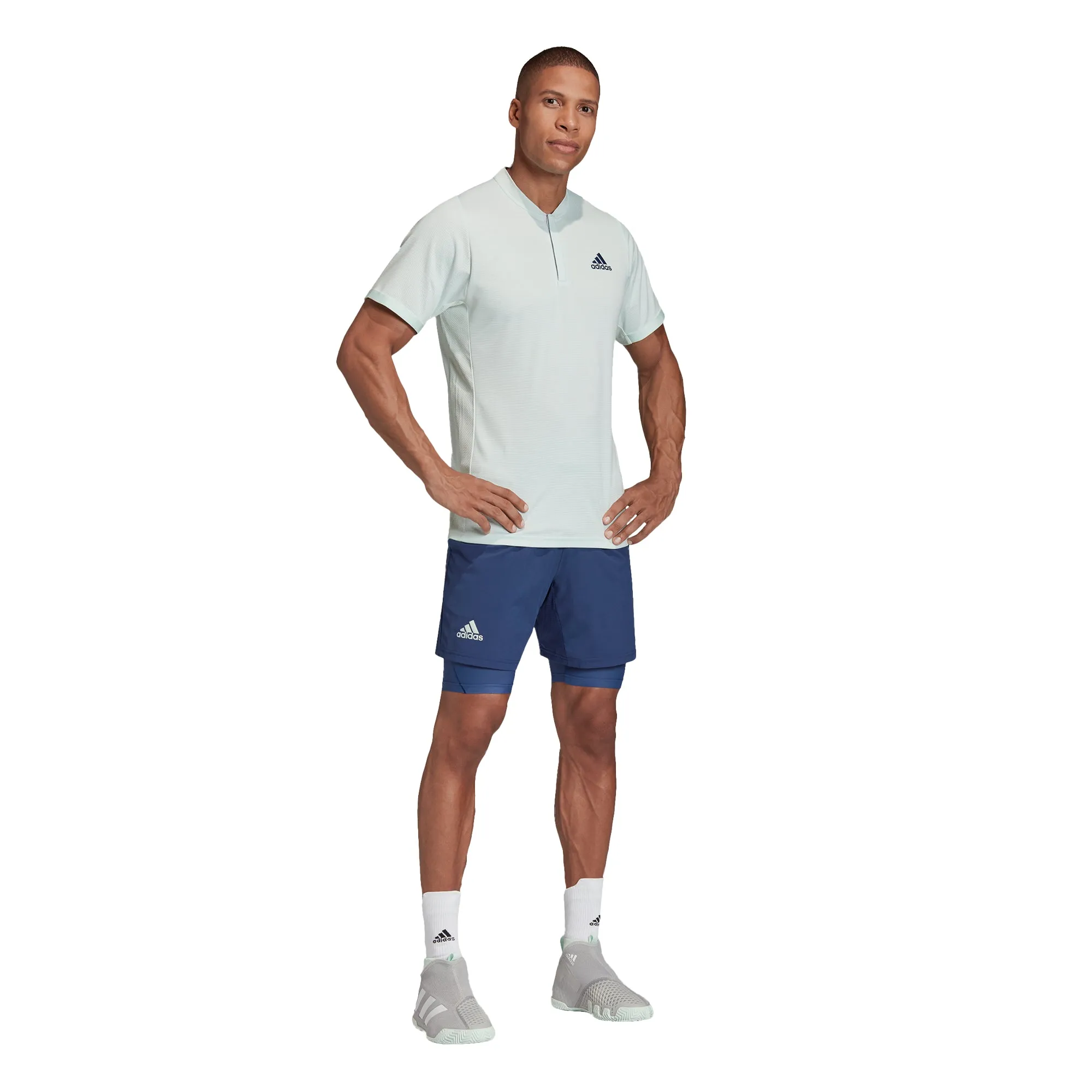 adidas Men's Polo Dash Green / Tech Indigo FK0805