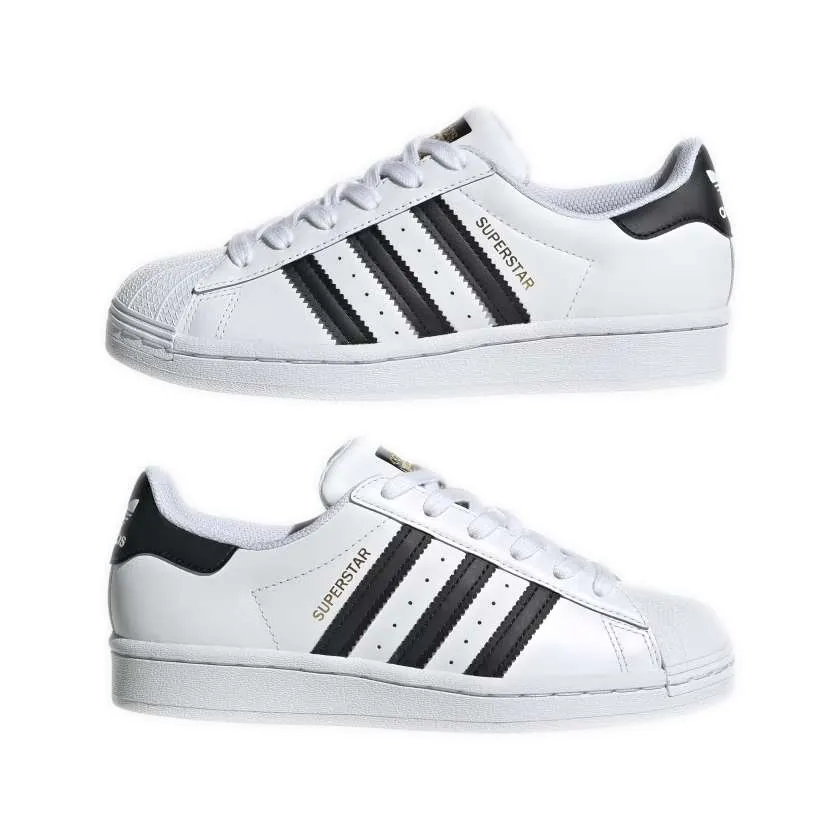 adidas Originals Kid’s Superstar Shoes – Cloud White / Core Black / Cloud White