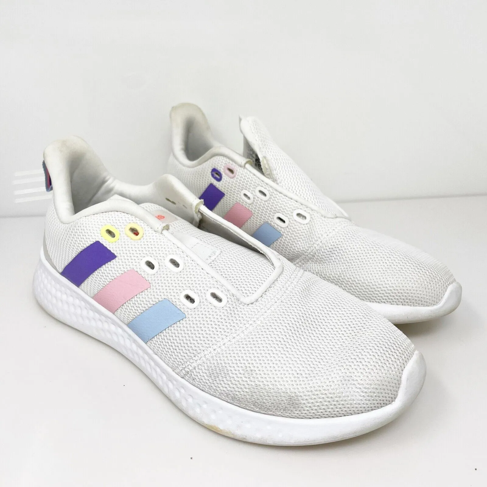 Adidas Womens Puremotion GY6797 White Running Shoes Sneakers Size 7.5