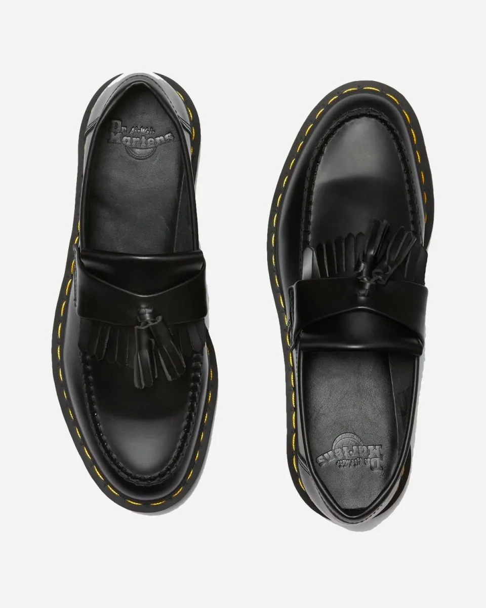 Adrian Smooth Leather Loafers - Black