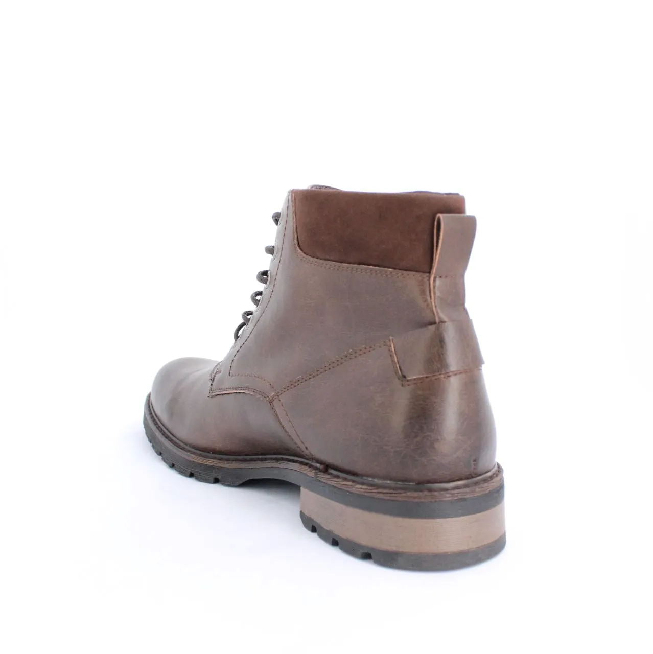 ALBONA MENS ANKLE BOOTS-DK.BROWN