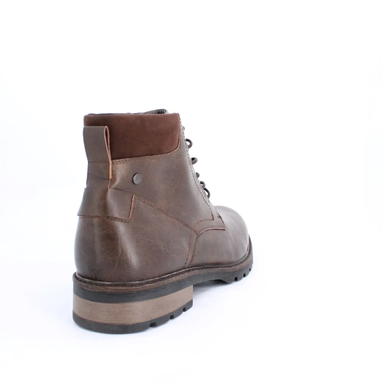 ALBONA MENS ANKLE BOOTS-DK.BROWN