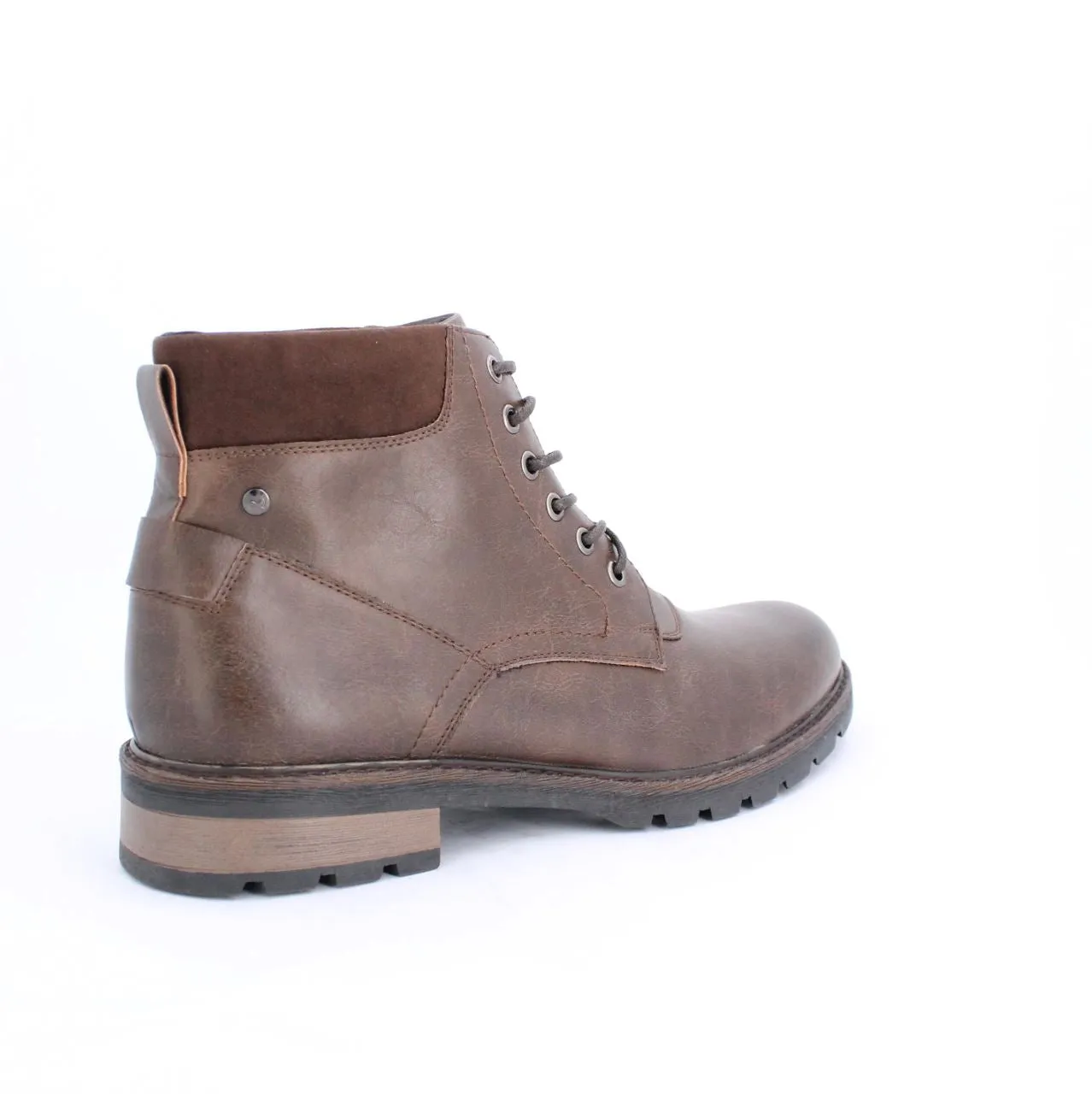 ALBONA MENS ANKLE BOOTS-DK.BROWN