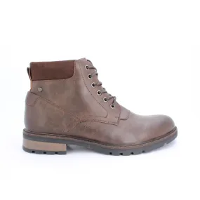 ALBONA MENS ANKLE BOOTS-DK.BROWN