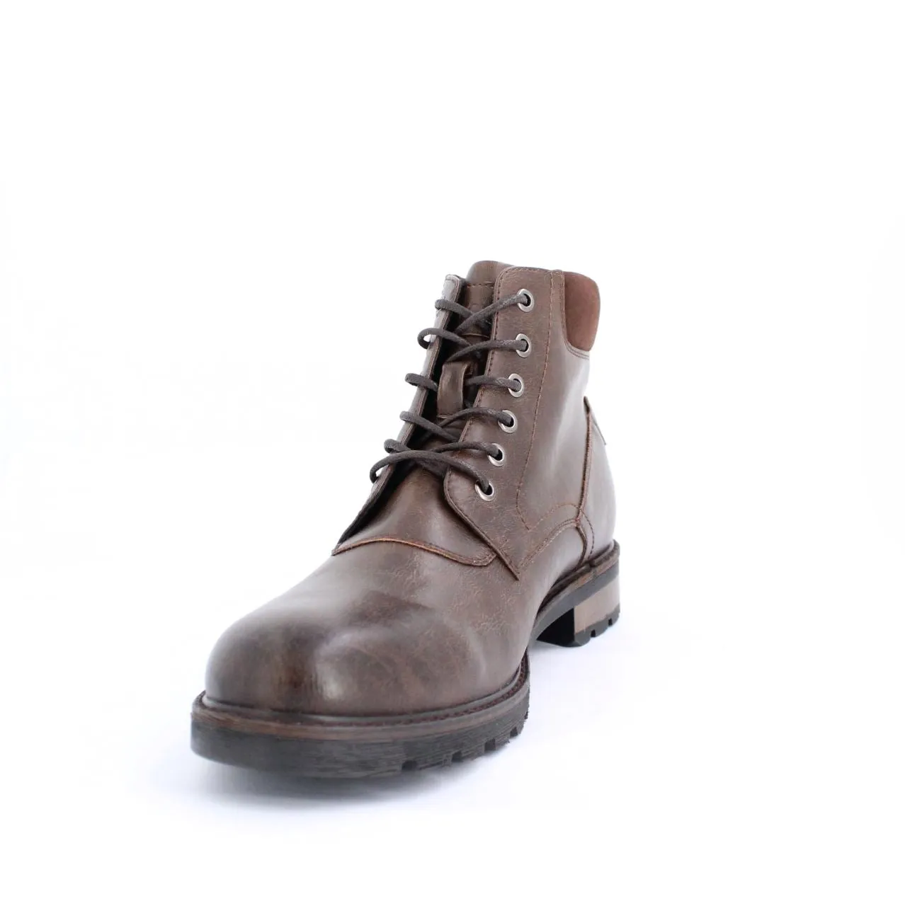 ALBONA MENS ANKLE BOOTS-DK.BROWN