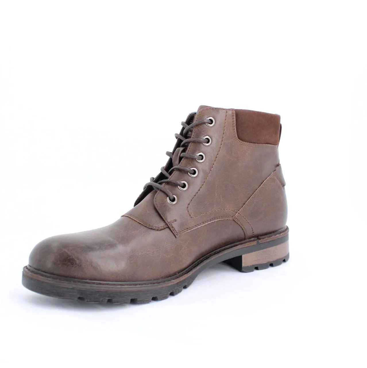 ALBONA MENS ANKLE BOOTS-DK.BROWN