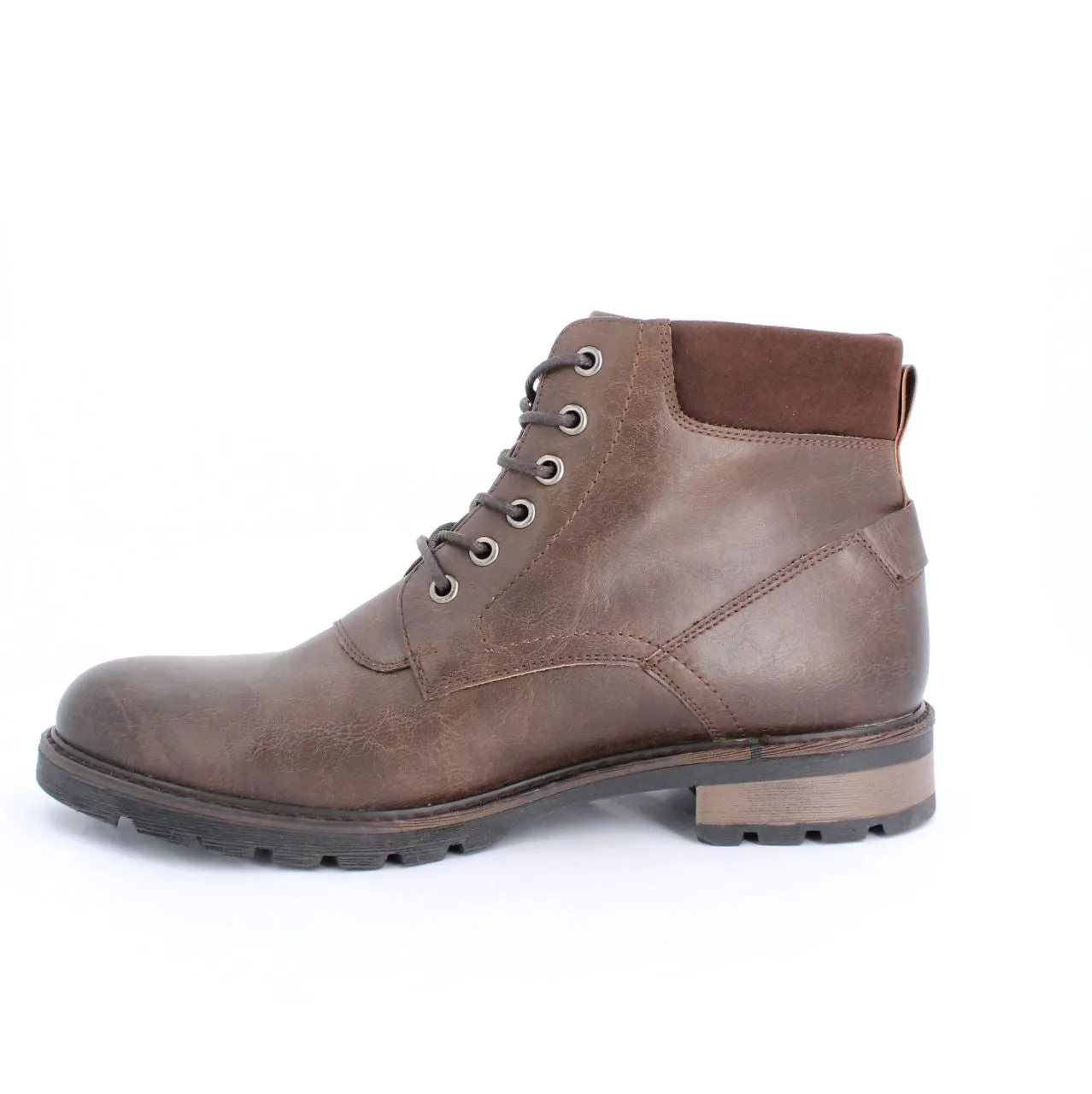 ALBONA MENS ANKLE BOOTS-DK.BROWN