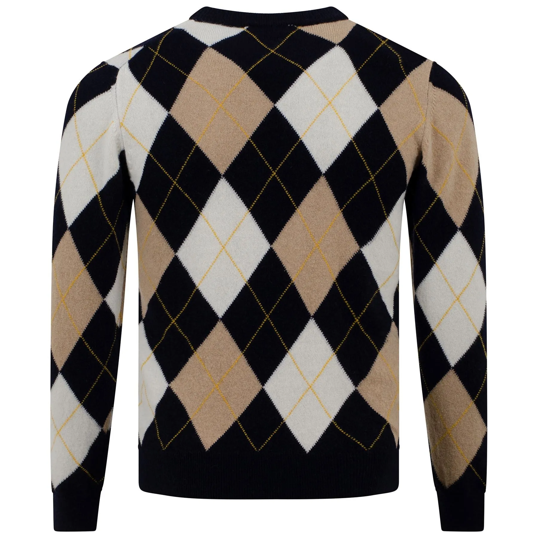 All Over Iconic Argyle Knit Navy/Camel - SS23