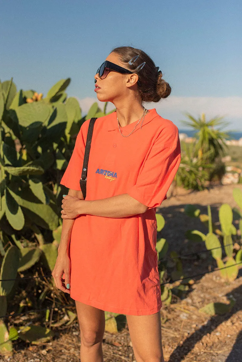 Arizona Coral Polo Dress