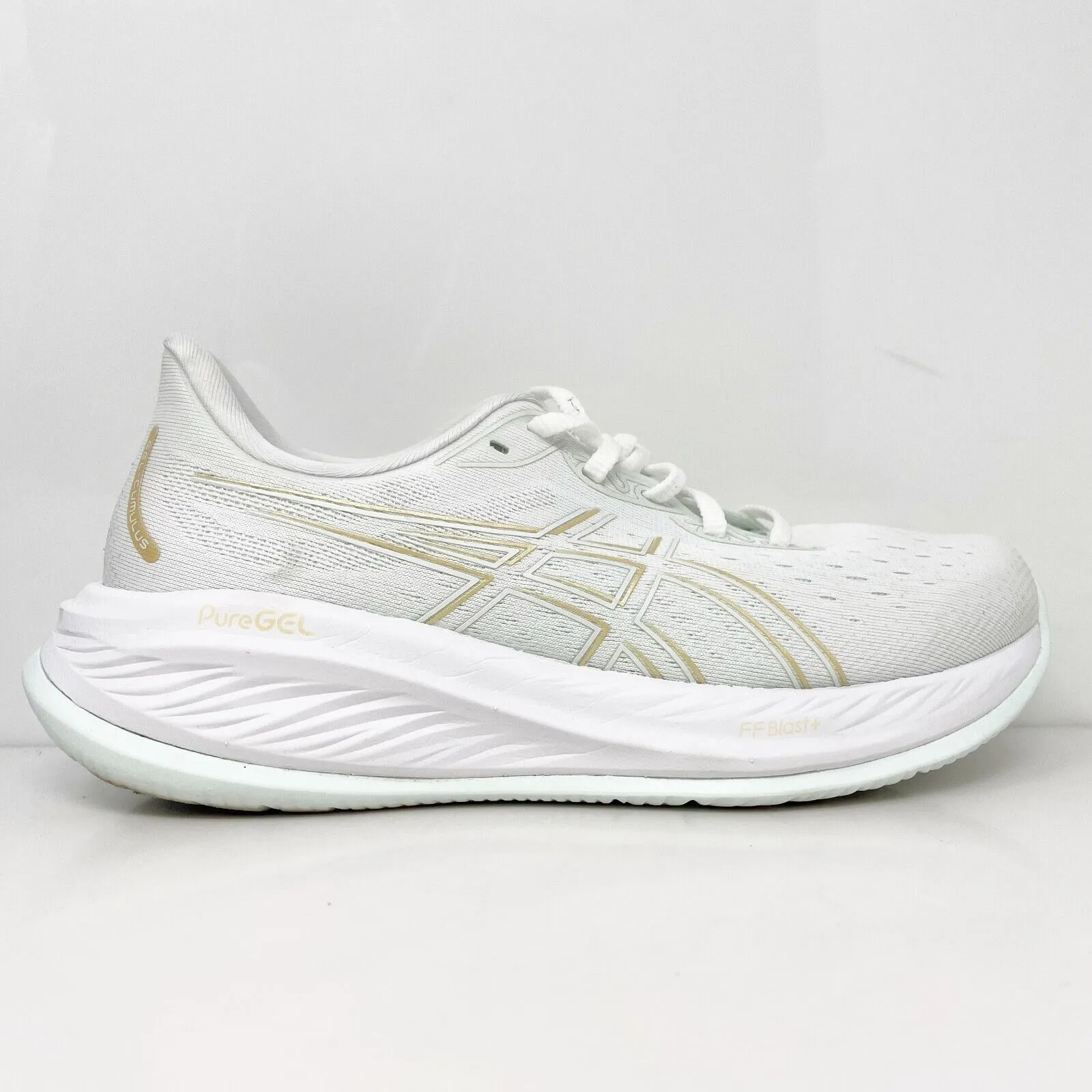 Asics Womens Gel Cumulus 26 1012B599 White Running Shoes Sneakers Size 8.5