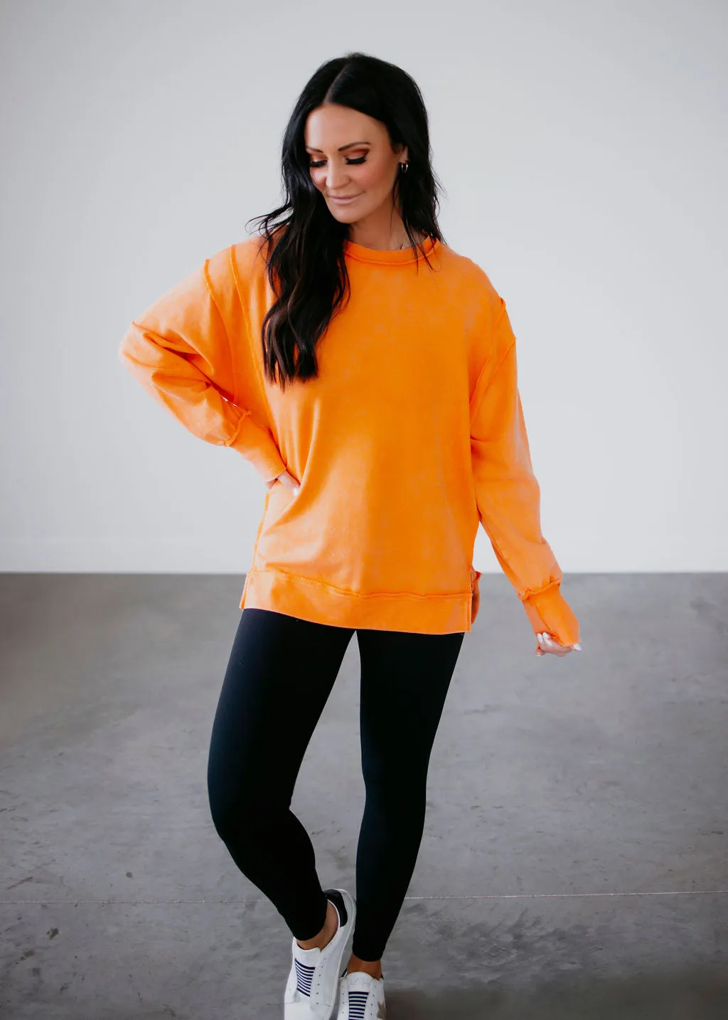 Ava Exposed Seam Sweatshirt