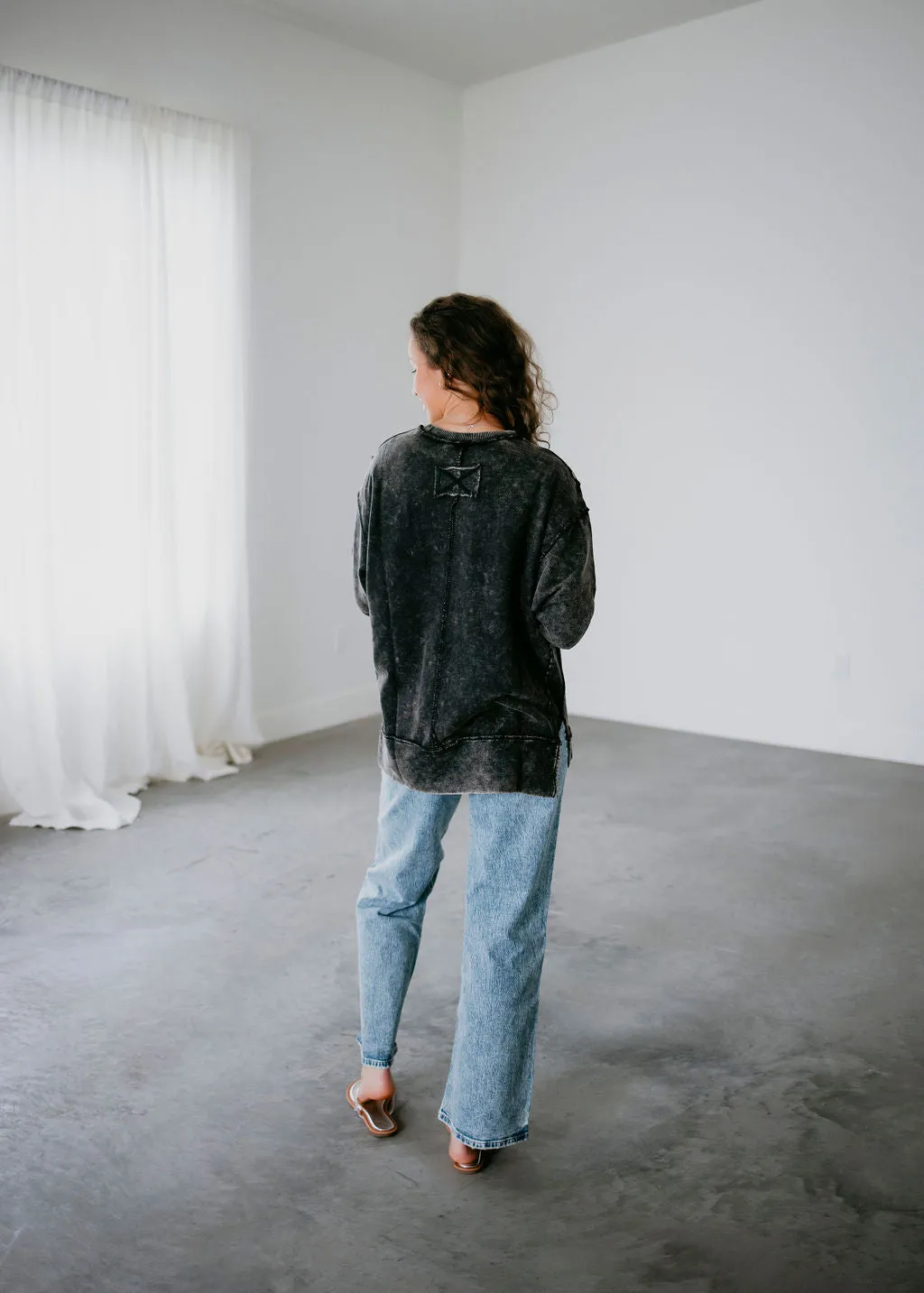 Ava Exposed Seam Sweatshirt