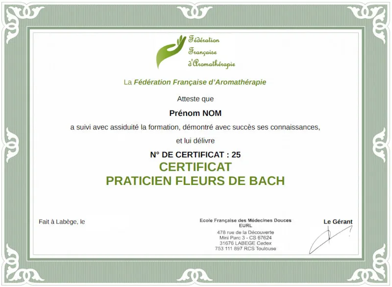 Bach Flower practitioner