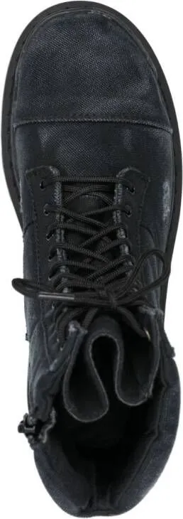 Balenciaga lace-up combat boots Black