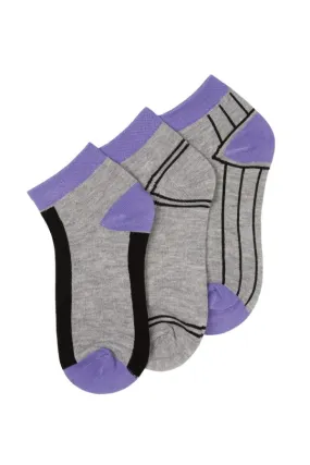 Beverly Hills Polo Club Low-Cut Women's Socks - 3 Pairs