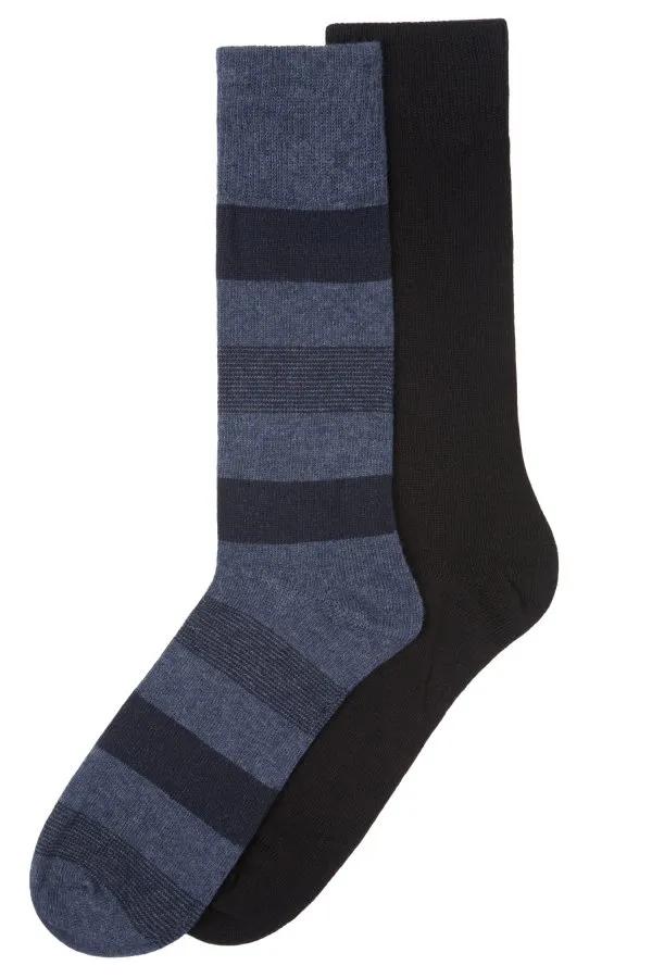 Beverly Hills Polo Club Men's Dress Socks - 2 Pairs