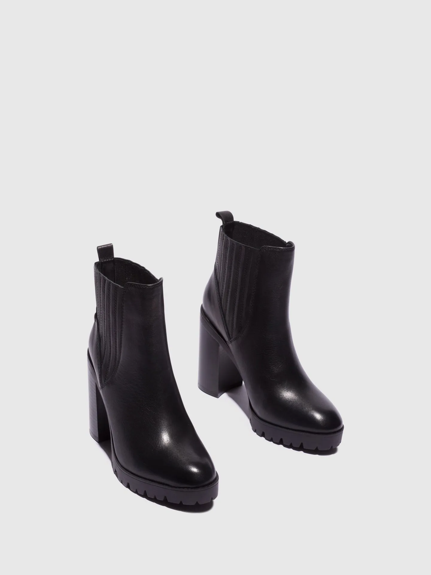 Black Elasticated Ankle Boots