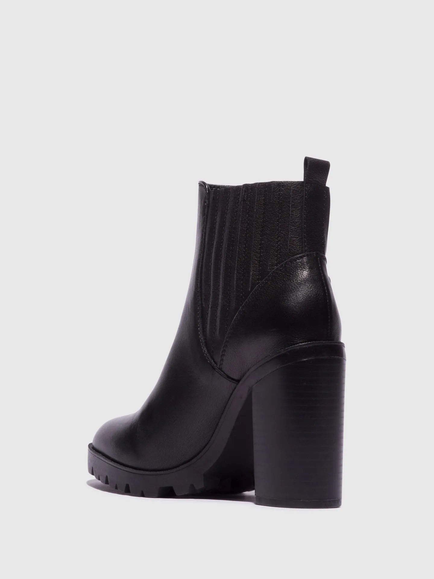 Black Elasticated Ankle Boots