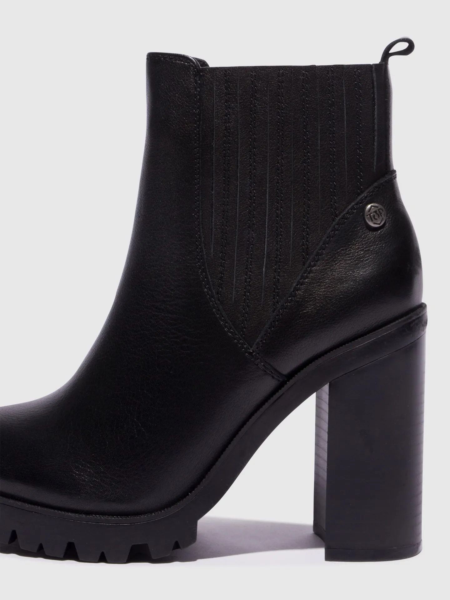 Black Elasticated Ankle Boots