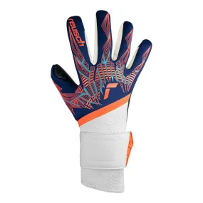 Blue Orange Black Pure Contact Fusion Goalkeeper Gloves by Reusch