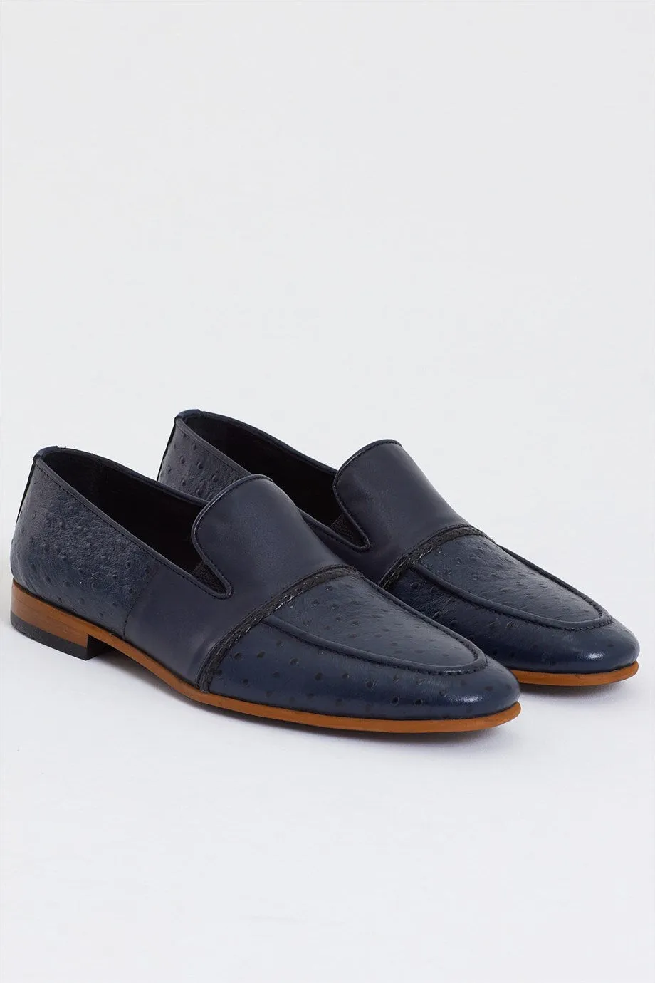 Bojoni Dover Navy Blue Loafers