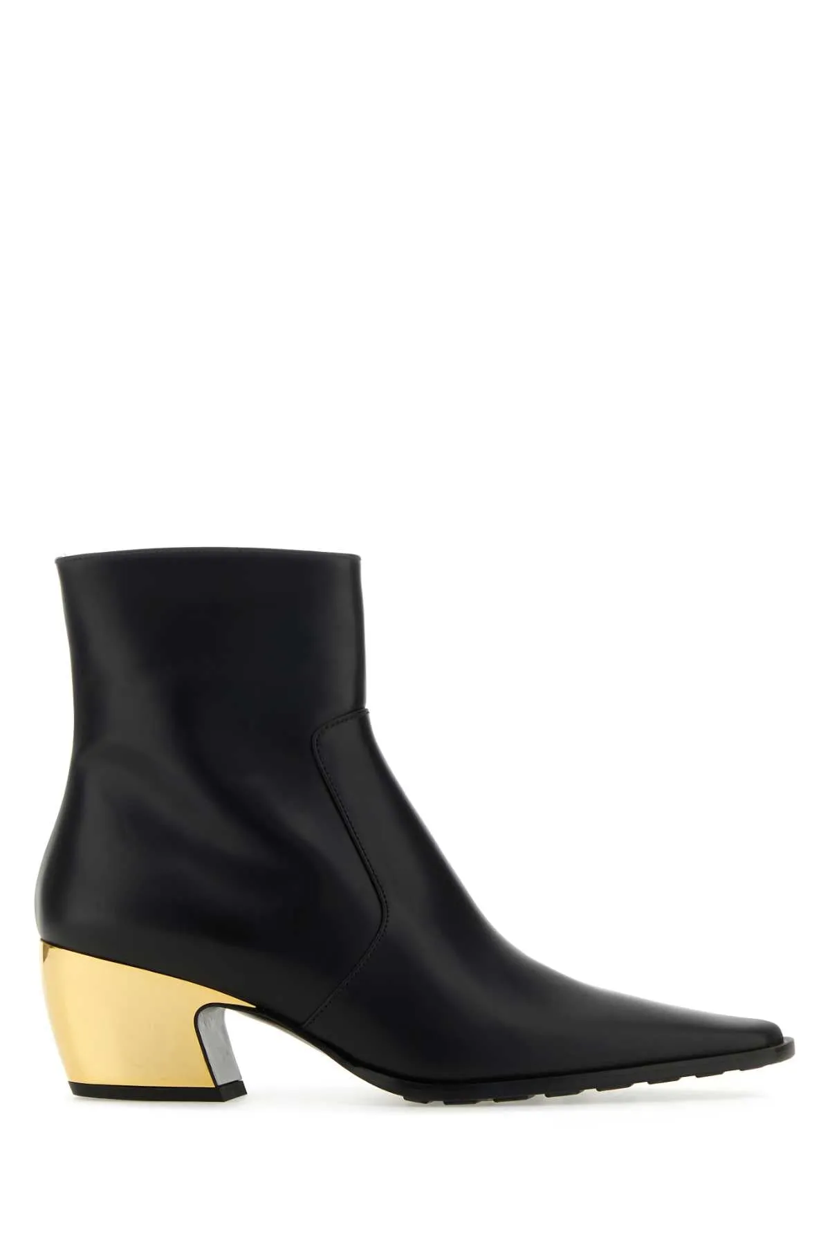 Bottega Veneta Black Leather Tex Ankle Boots