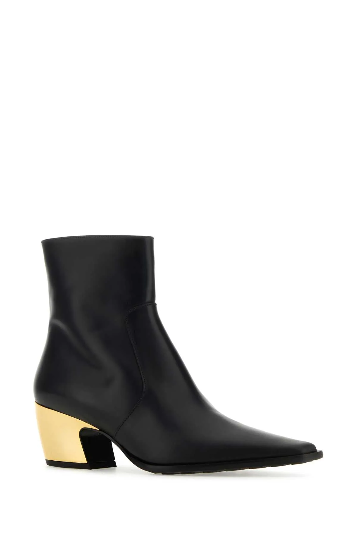 Bottega Veneta Black Leather Tex Ankle Boots