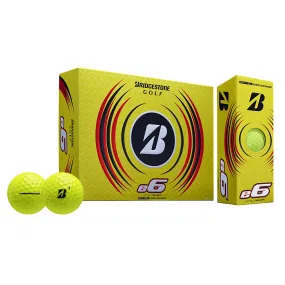 Bridgestone e6 Yellow Golf Balls (12 pack)