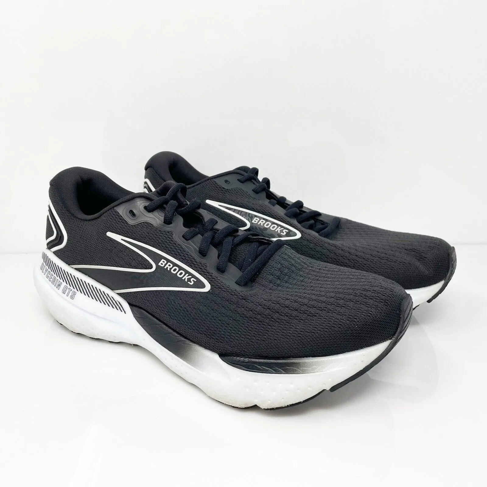 Brooks Mens Glycerin GTS 21 1104202E090 Black Running Shoes Sneakers Size 11 2E