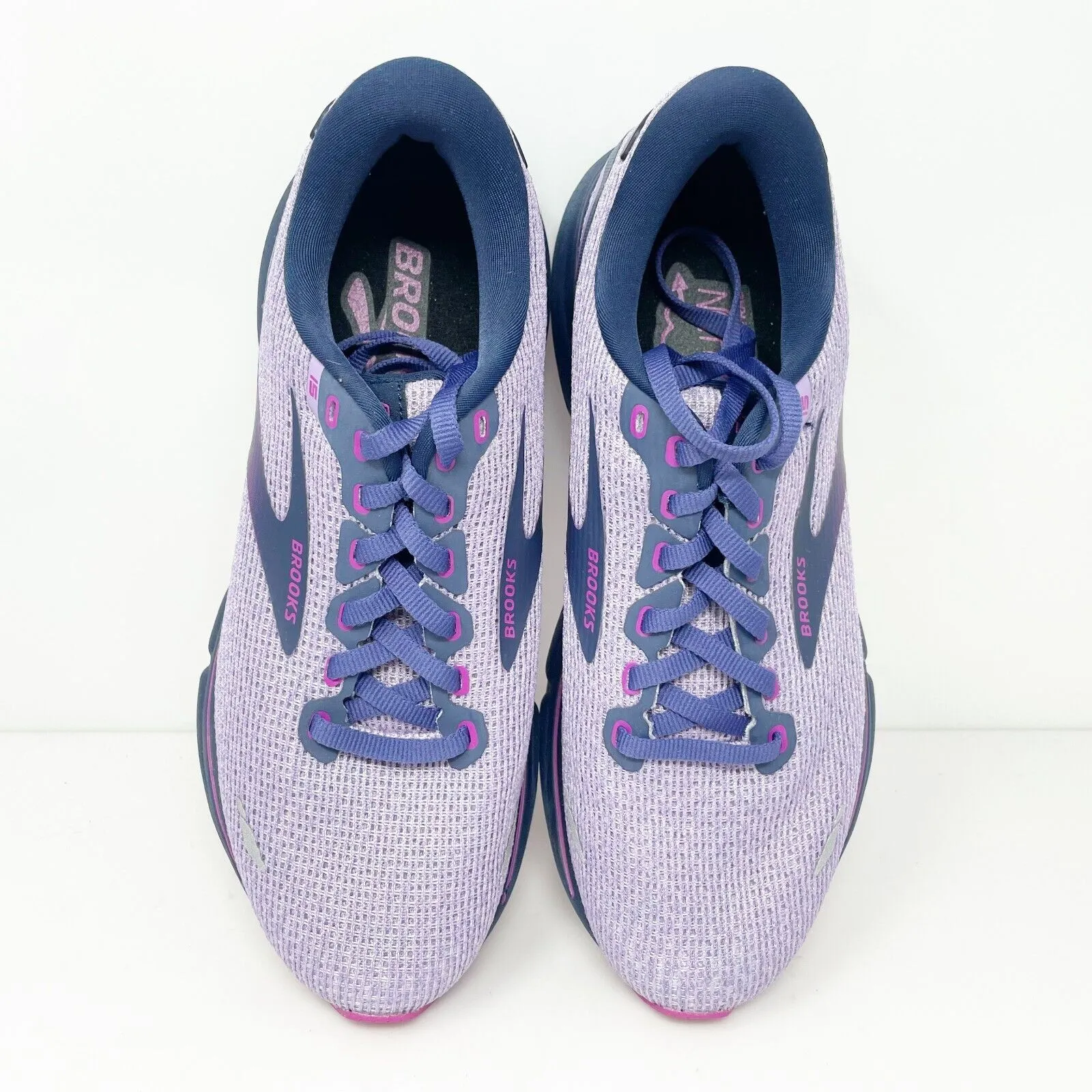 Brooks Womens Ghost 15 1203801B592 Purple Running Shoes Sneakers Size 8 B