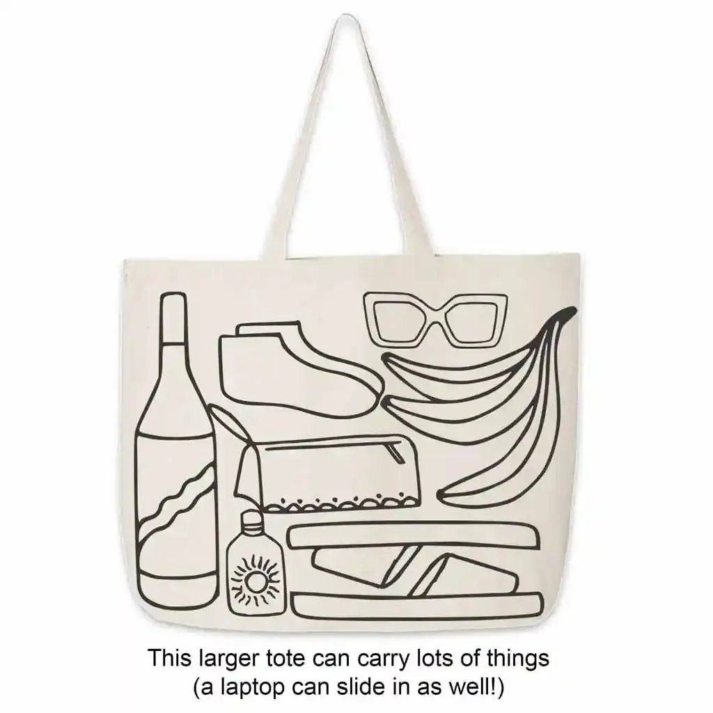 Canvas Tote Bag for Golfer - 19th Hole Cotton