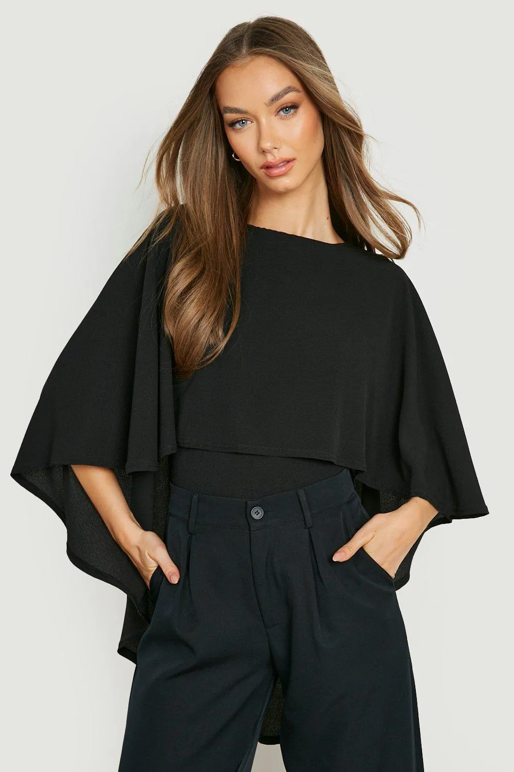 Cape Detail Bodysuit