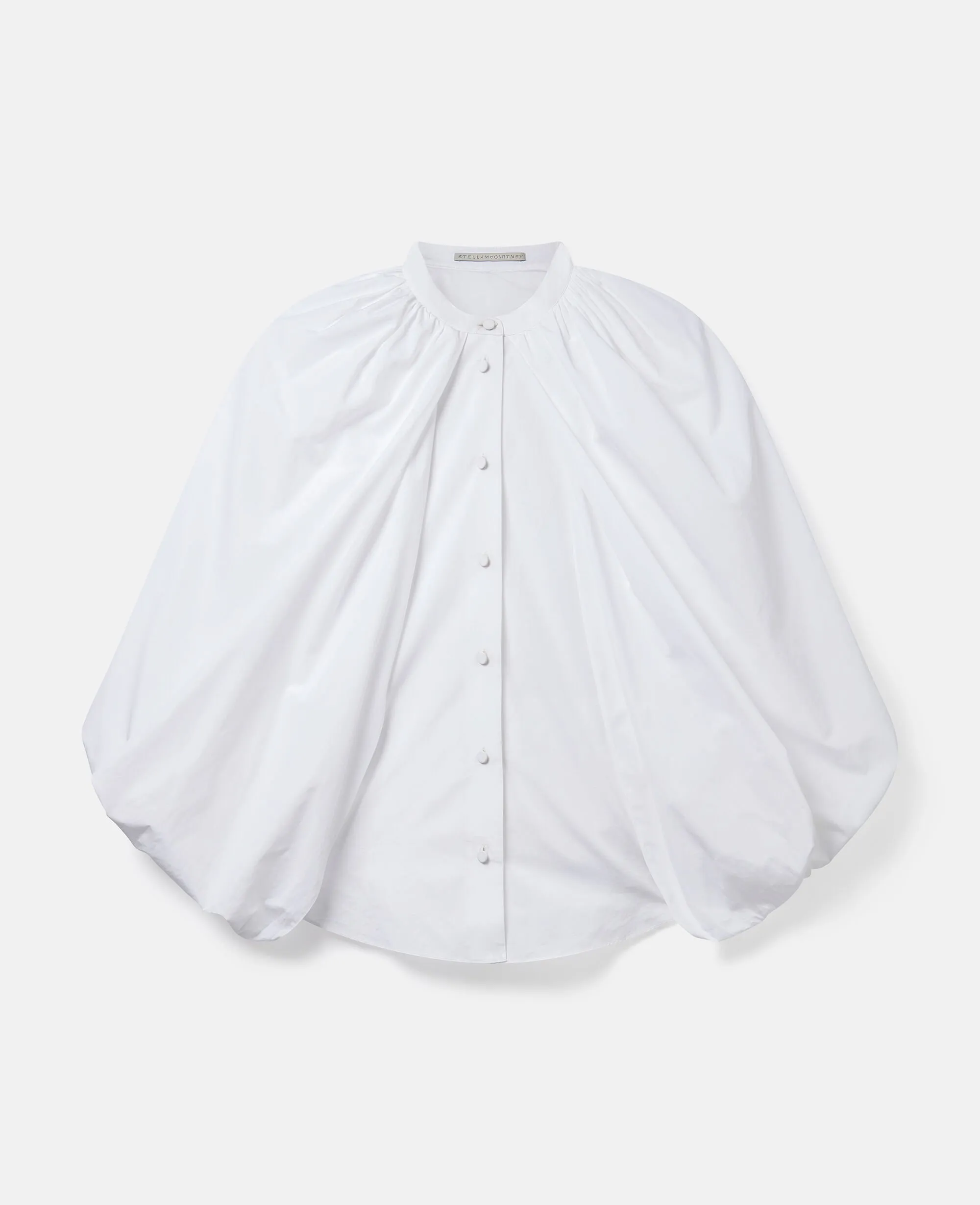 Cape-Sleeve Cotton Shirt