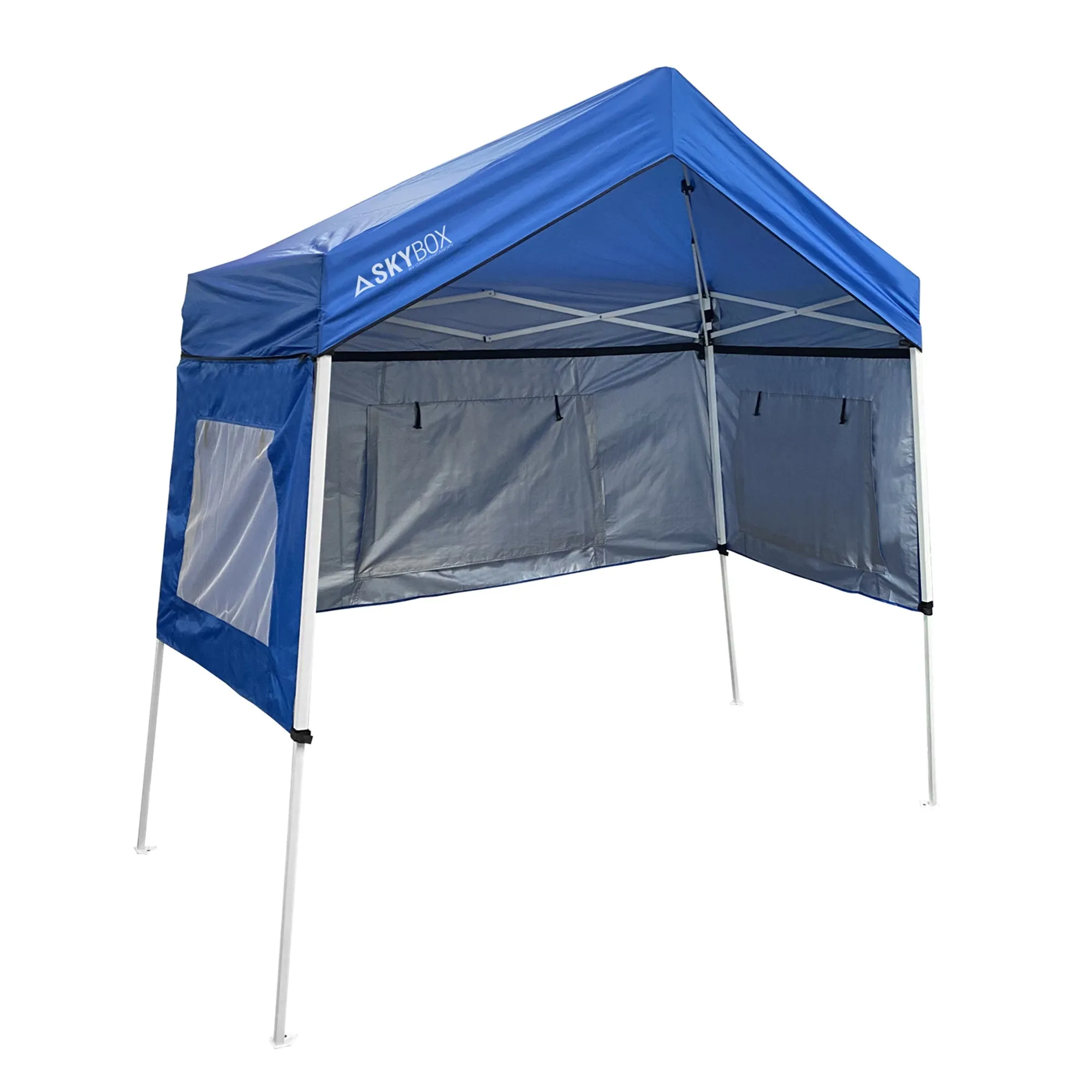 Caravan Canopy Skybox 3.2' x 6.5' Steel Sport Shelter in Blue