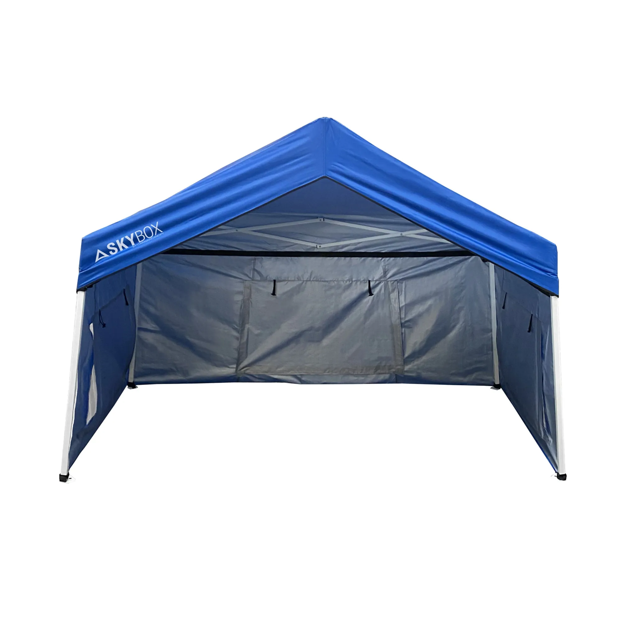 Caravan Canopy Skybox 3.2' x 6.5' Steel Sport Shelter in Blue