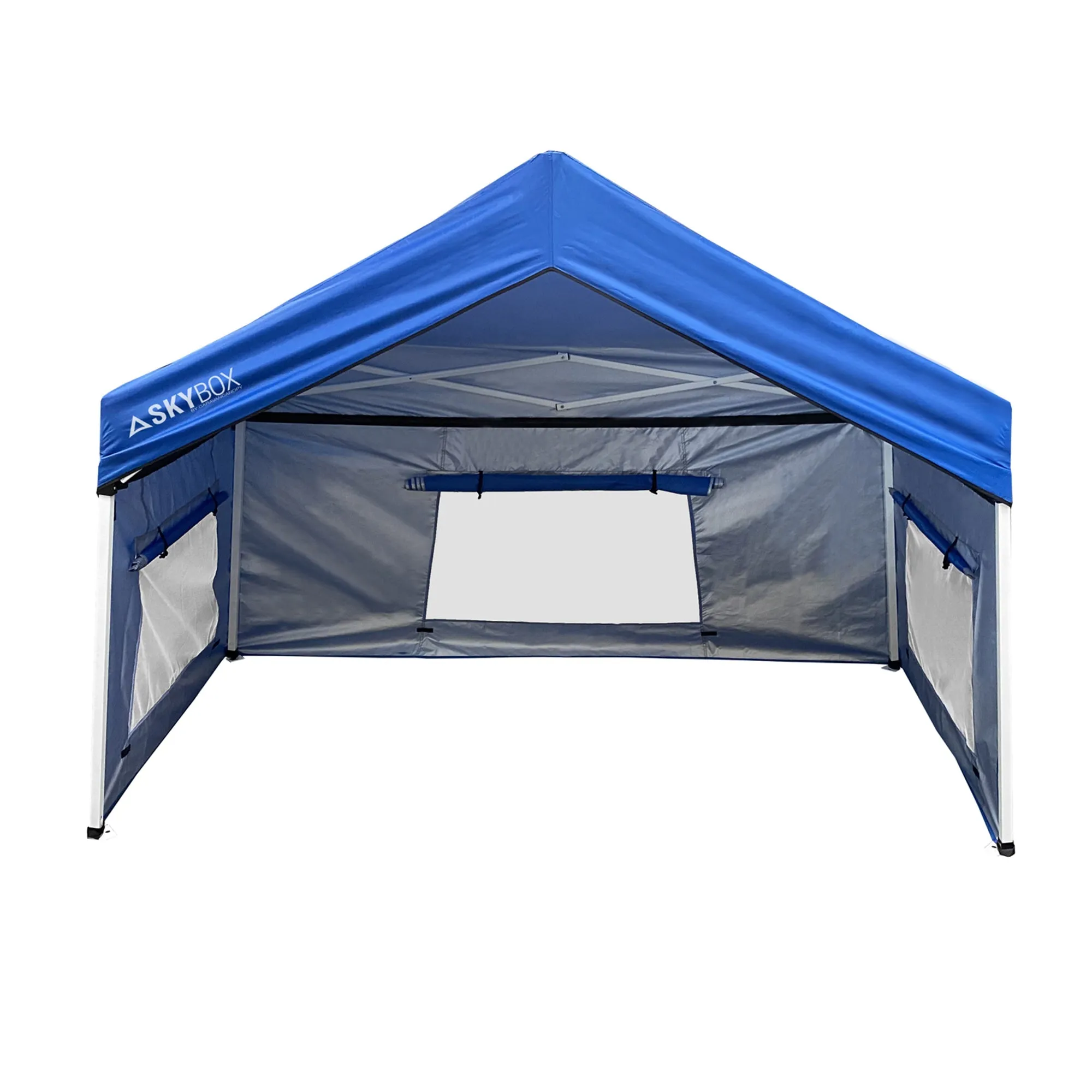 Caravan Canopy Skybox 3.2' x 6.5' Steel Sport Shelter in Blue