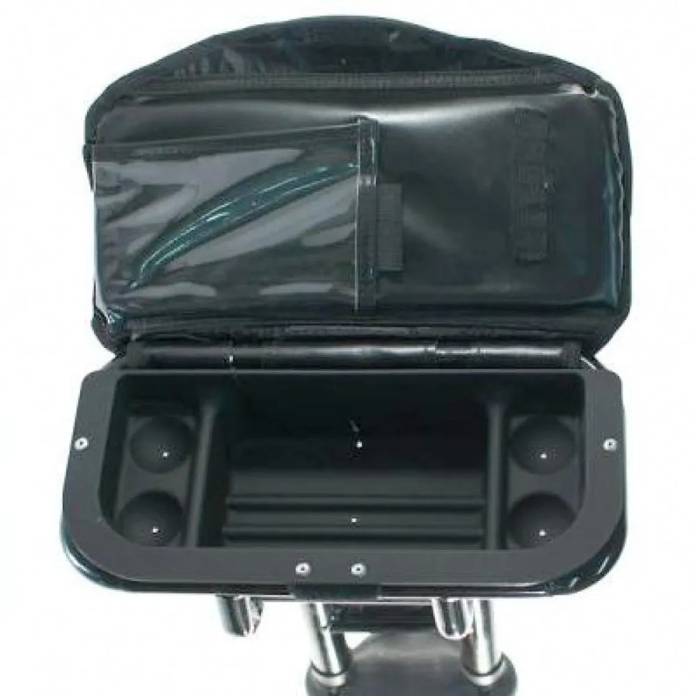 Cart-Tek Seat with Storage, Cushioned and Convenient