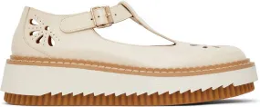 Chloé Beige Kurtys Oxfords