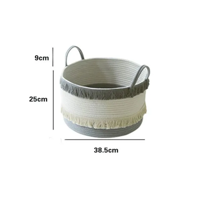 Classic Woven Rope Basket Storage Container by Ashore Shop