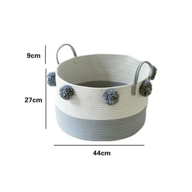 Classic Woven Rope Basket Storage Container by Ashore Shop