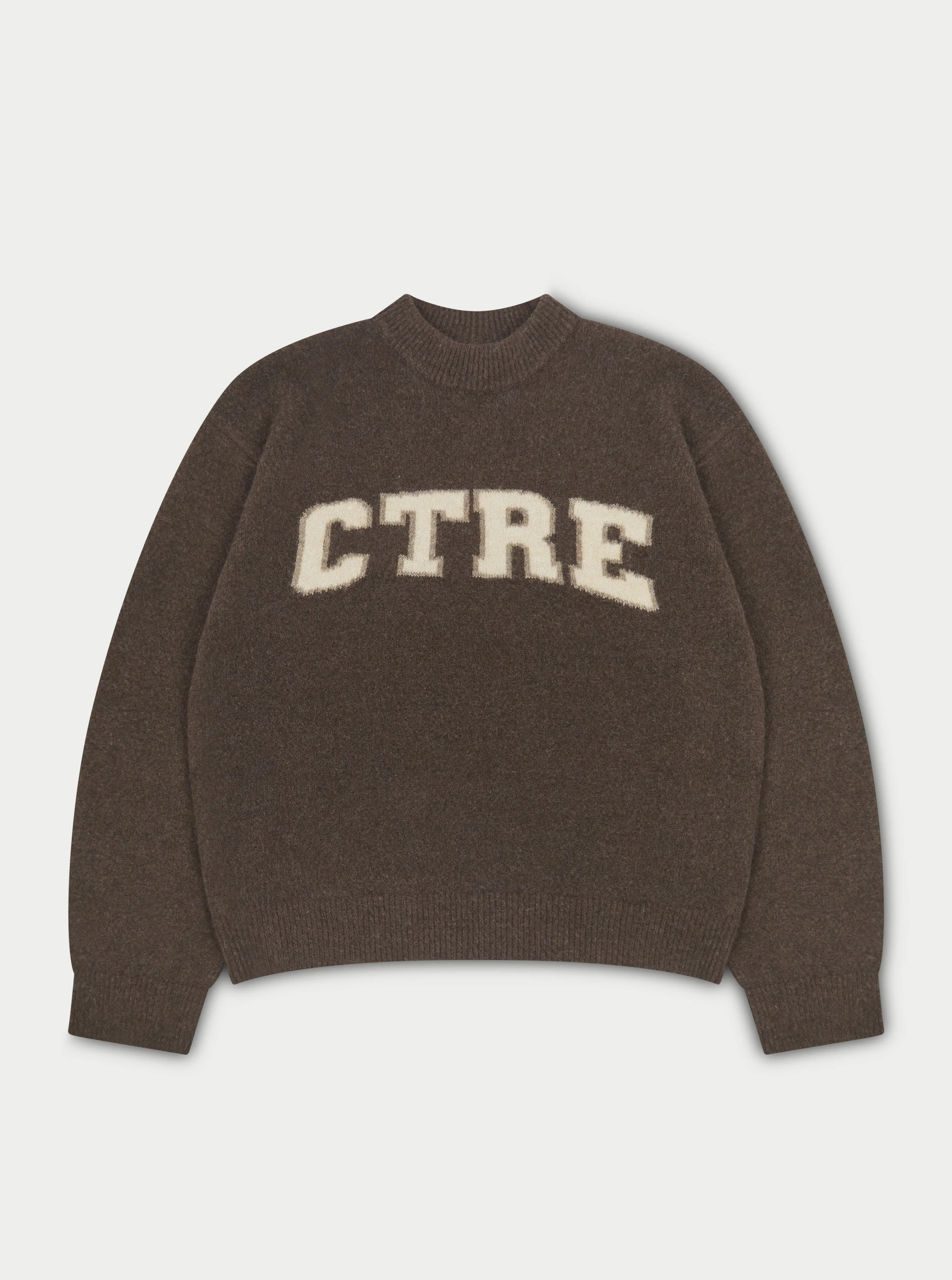 CTRE KNITTED SWEATSHIRT - BROWN