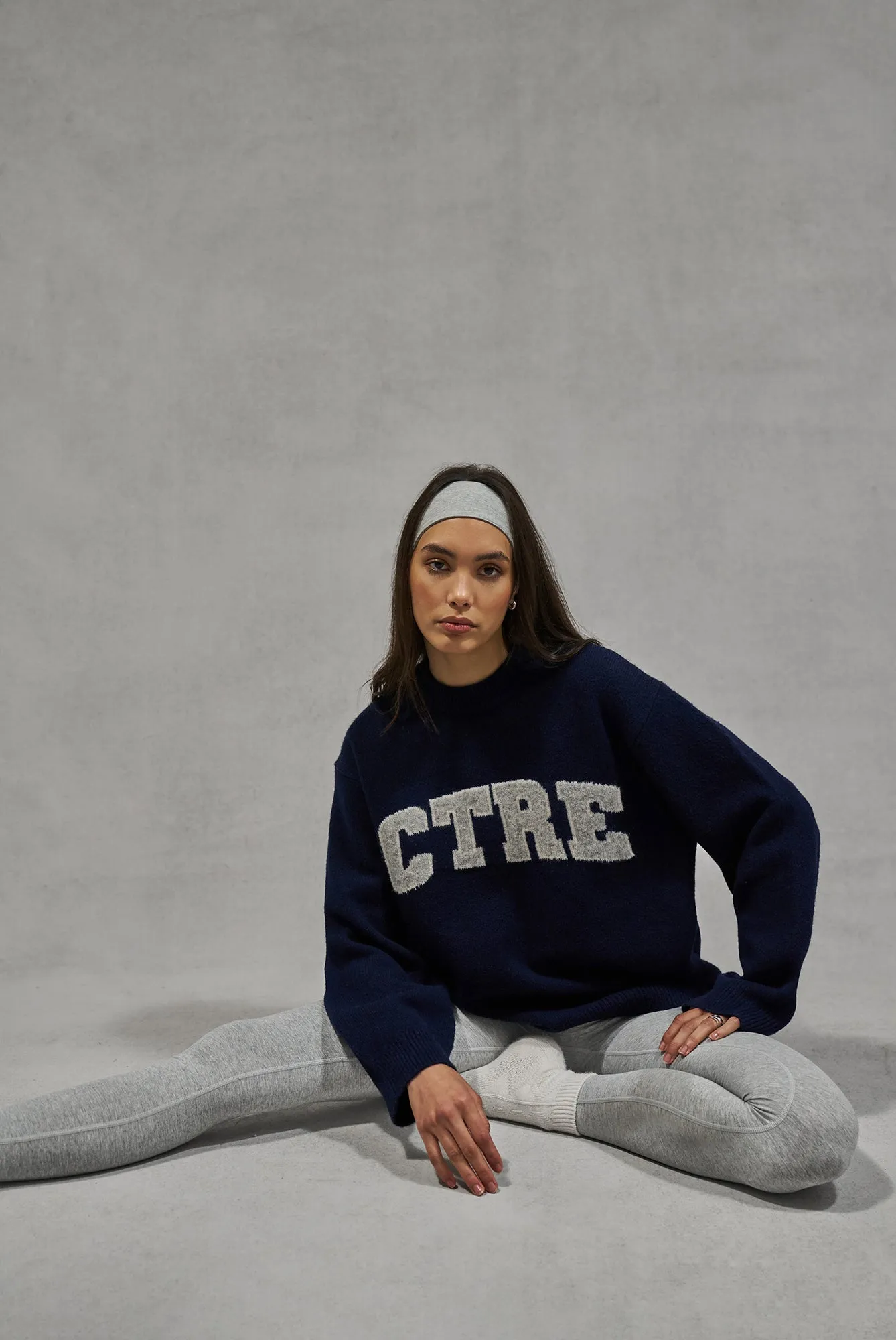 CTRE KNITTED SWEATSHIRT - NAVY