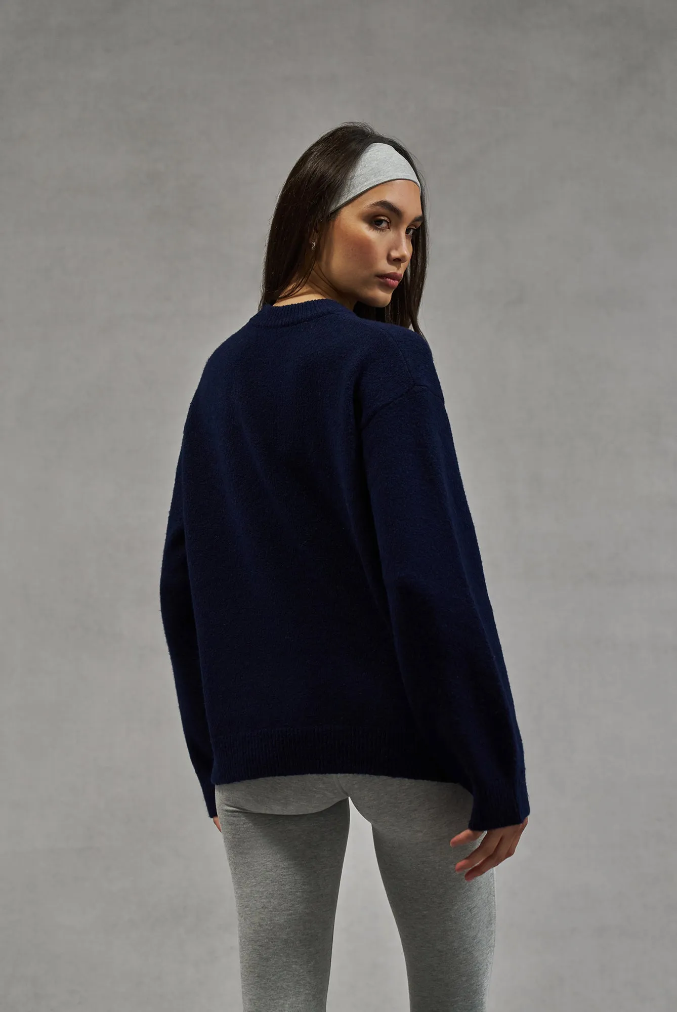 CTRE KNITTED SWEATSHIRT - NAVY