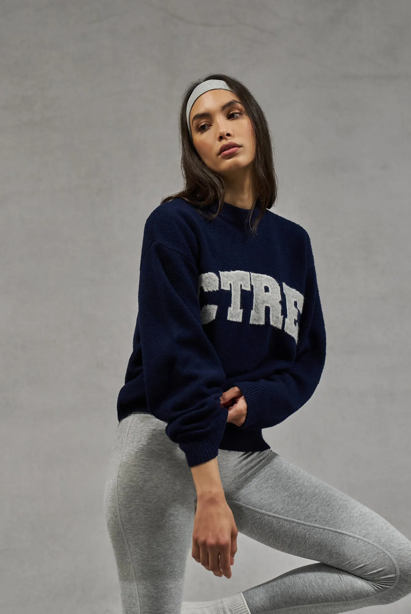 CTRE KNITTED SWEATSHIRT - NAVY