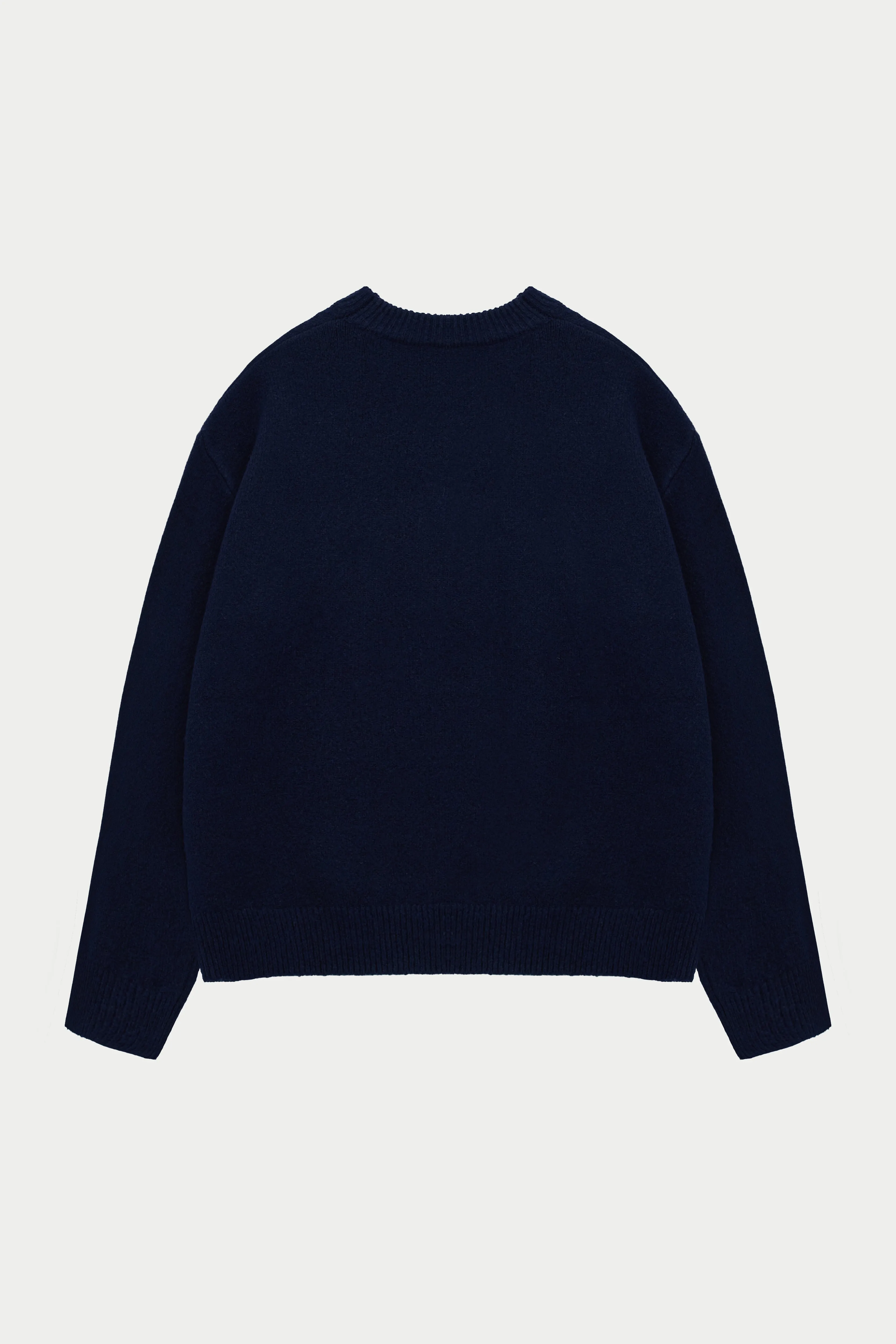 CTRE KNITTED SWEATSHIRT - NAVY